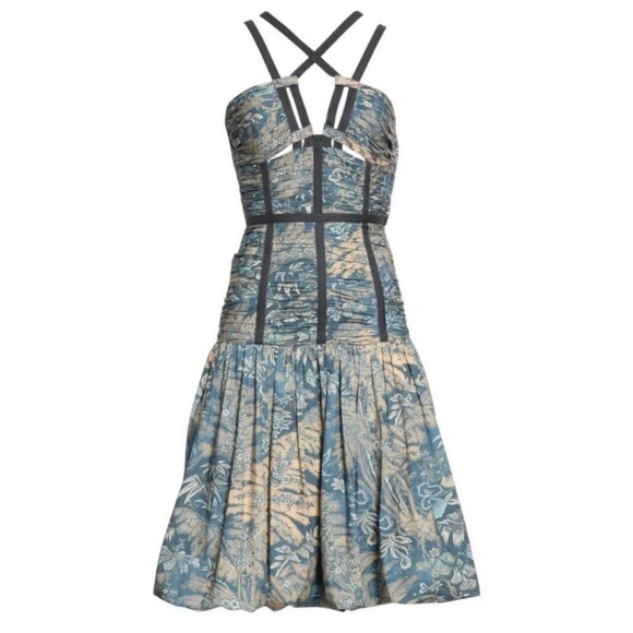 Ulla Johnson Kaia Floral Cotton Dress Sleeveless Waimea Womens Size 4 - Picture 1 of 12